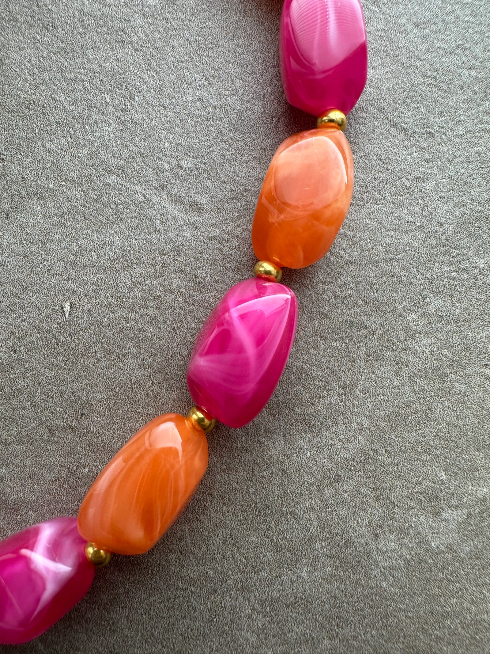 Orange and pink necklace – photo 2